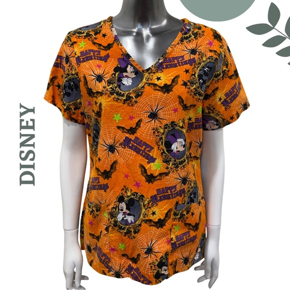 DISNEY Scrub Tops – Set of 2 (Holiday & Halloween Theme!) 🎃🎄
Size: Small Cotton - Picture 7 of 12